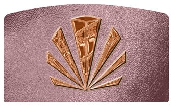 DACRO-602-CP-SH-OR Copper Sunburst Shimmer Orchid